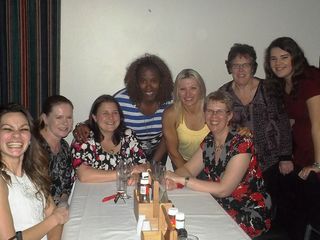 Some of our community at the birthday dinner