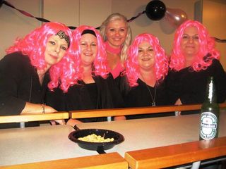 Some of the Stellar girls celebrating in theme